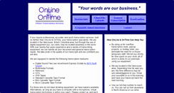 Desktop Screenshot of onlineandontime.com